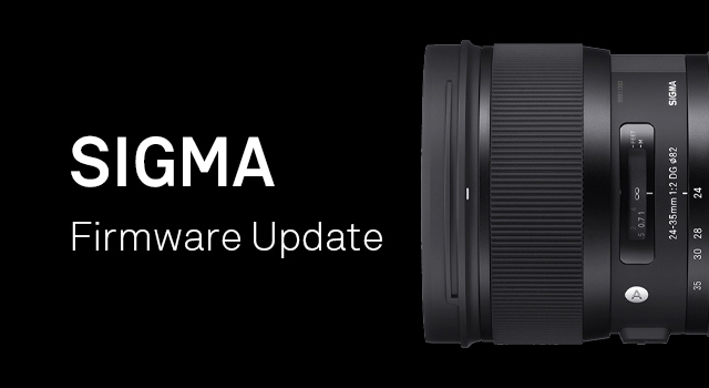 Firmware update for SIGMA Global Vision lenses in Canon EF-mount
