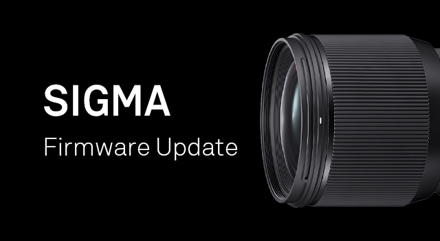 Firmware update for SIGMA Global Vision lenses in Canon EF-mount